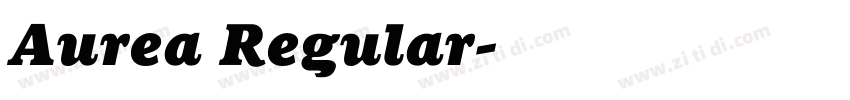 Aurea Regular字体转换